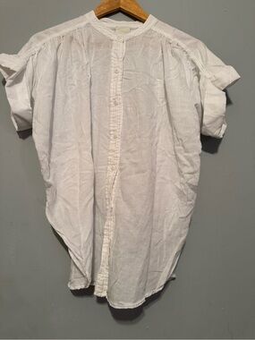 Heath Ceramics White Button-Front Top